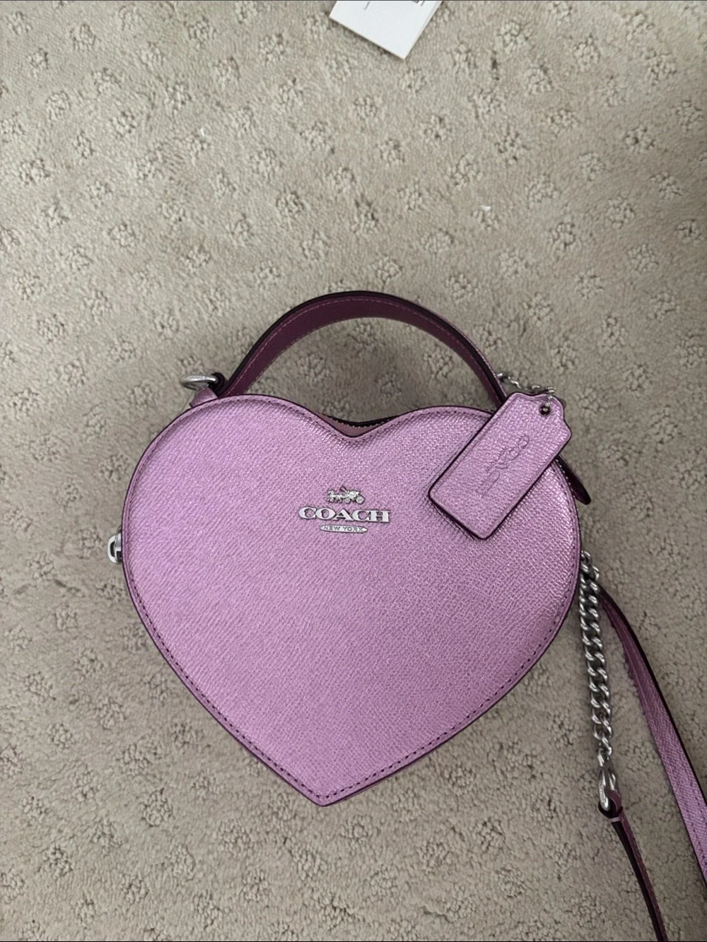 COACH Lilac/Purple Heart Crossbody Bag